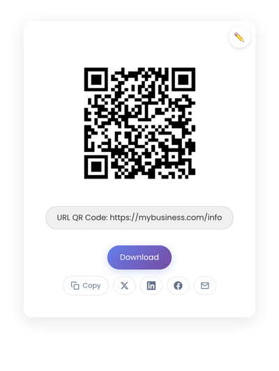 QR code generated by StackQR for a sample permanent URL